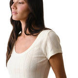 Women's Lexi Pointelle Scoop Tee