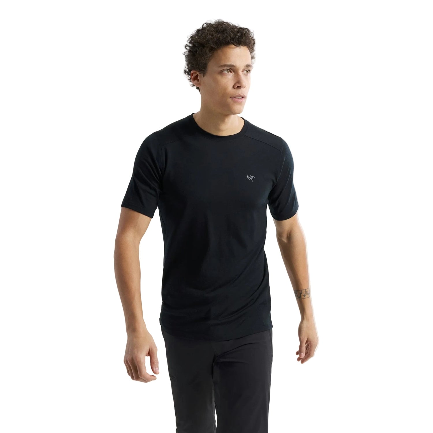Arc'teryx 01. MENS APPAREL - MENS SS SHIRTS - MENS SS ACTIVE Men's Ionia Merino Wool Shirt 002291 BLACK