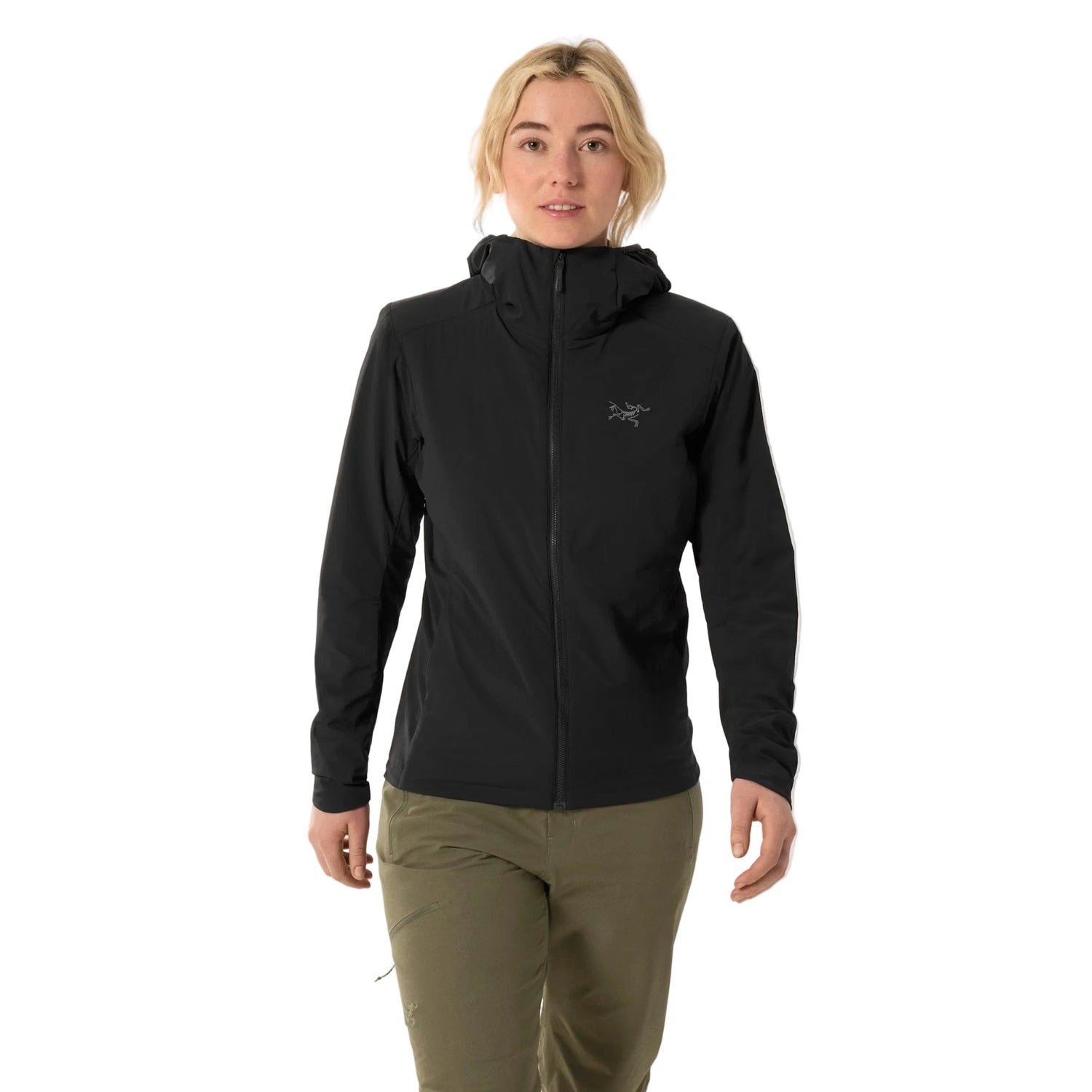 Arc'teryx 02. WOMENS APPAREL - WOMENS JACKETS - WOMENS JACKETS INSULATED Women's Atom SL Hoody 002291 BLACK