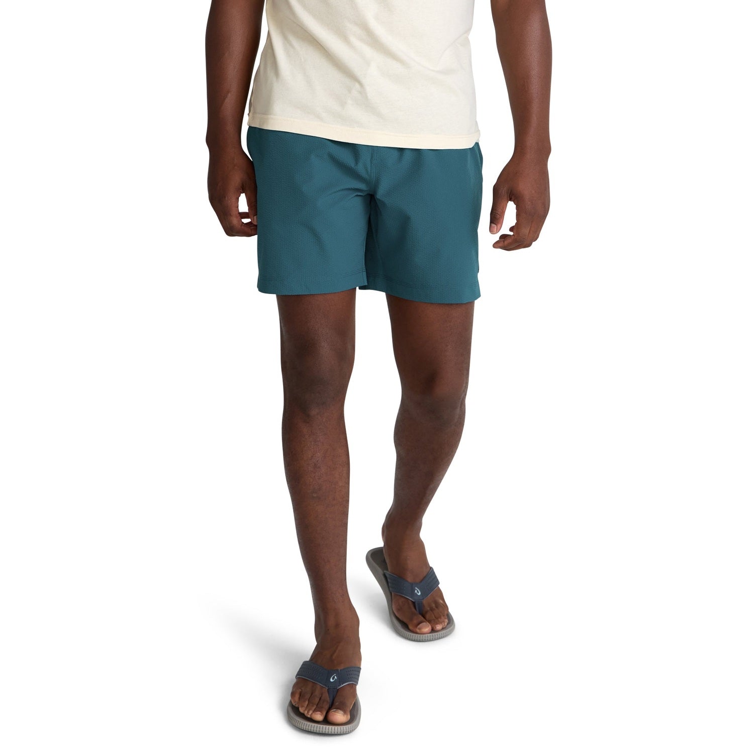 Howler Bros 01. MENS APPAREL - MENS SHORTS - MENS SHORTS ACTIVE Men's Salado Shorts SEERSUCKER | DARK TEAL