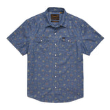 Howler Bros 01. MENS APPAREL - MENS SS SHIRTS - MENS SS BUTTON UP Men's H Bar B Snapshirt BOUQUETS | WASHED INDIGO