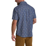 Howler Bros 01. MENS APPAREL - MENS SS SHIRTS - MENS SS BUTTON UP Men's H Bar B Snapshirt BOUQUETS | WASHED INDIGO