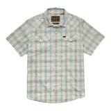 Howler Bros 01. MENS APPAREL - MENS SS SHIRTS - MENS SS BUTTON UP Men's H Bar B Snapshirt PRAIRIE PLAID | SEAFOAM