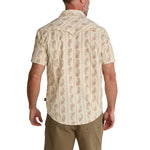 Howler Bros 01. MENS APPAREL - MENS SS SHIRTS - MENS SS BUTTON UP Men's Open Country Tech Shirt GRAMPA'S CURTAINS | NATURAL