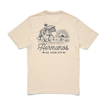 Howler Bros 01. MENS APPAREL - MENS T-SHIRTS - MENS T-SHIRT SS Men's Graphic Shirt SUNSET RIDER | NATURAL