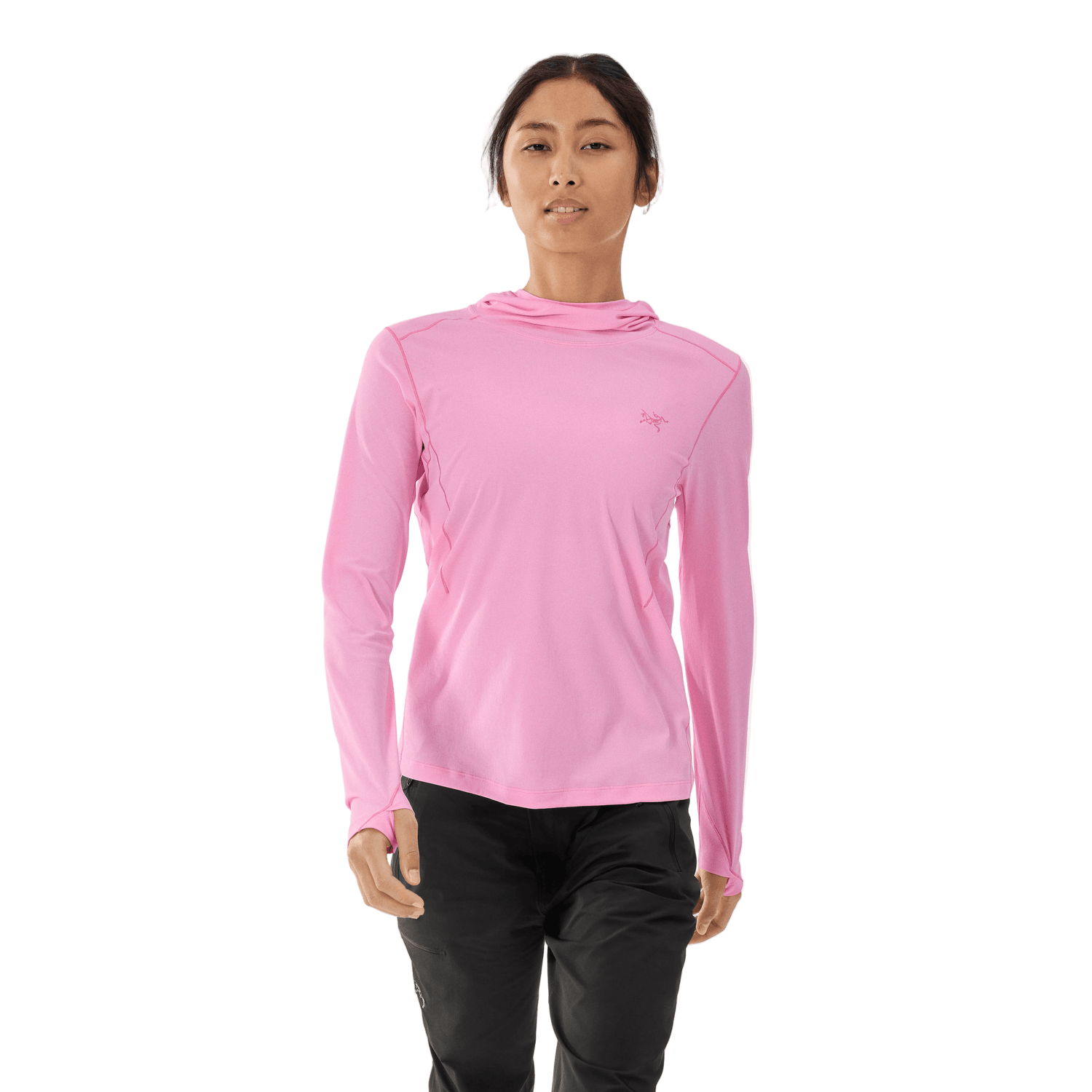 Arc'teryx 02. WOMENS APPAREL - WOMENS LS SHIRTS - WOMENS LS ACTIVE Women's Sunna Hoody 022636 PINEBERRY