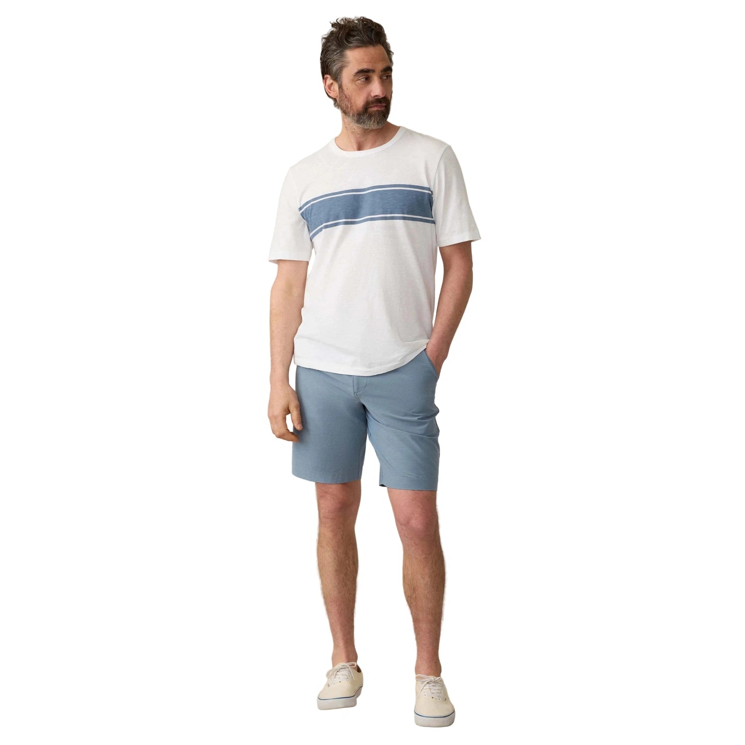 Faherty 01. MENS APPAREL - MENS SHORTS - MENS SHORTS CASUAL Men's 7" All Day Short 2.0 DMR DEEP MARINE