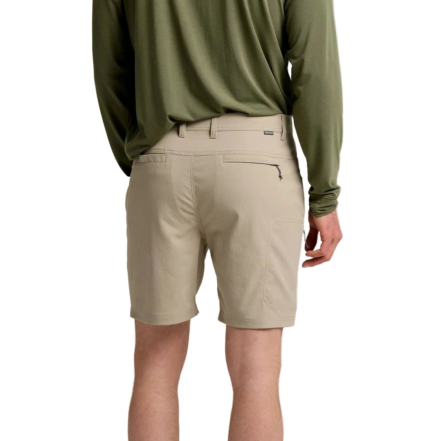 Free Fly Apparel 01. MENS APPAREL - MENS SHORTS - MENS SHORTS CASUAL Men's TopoGrid Short VINTAGE KHAKI