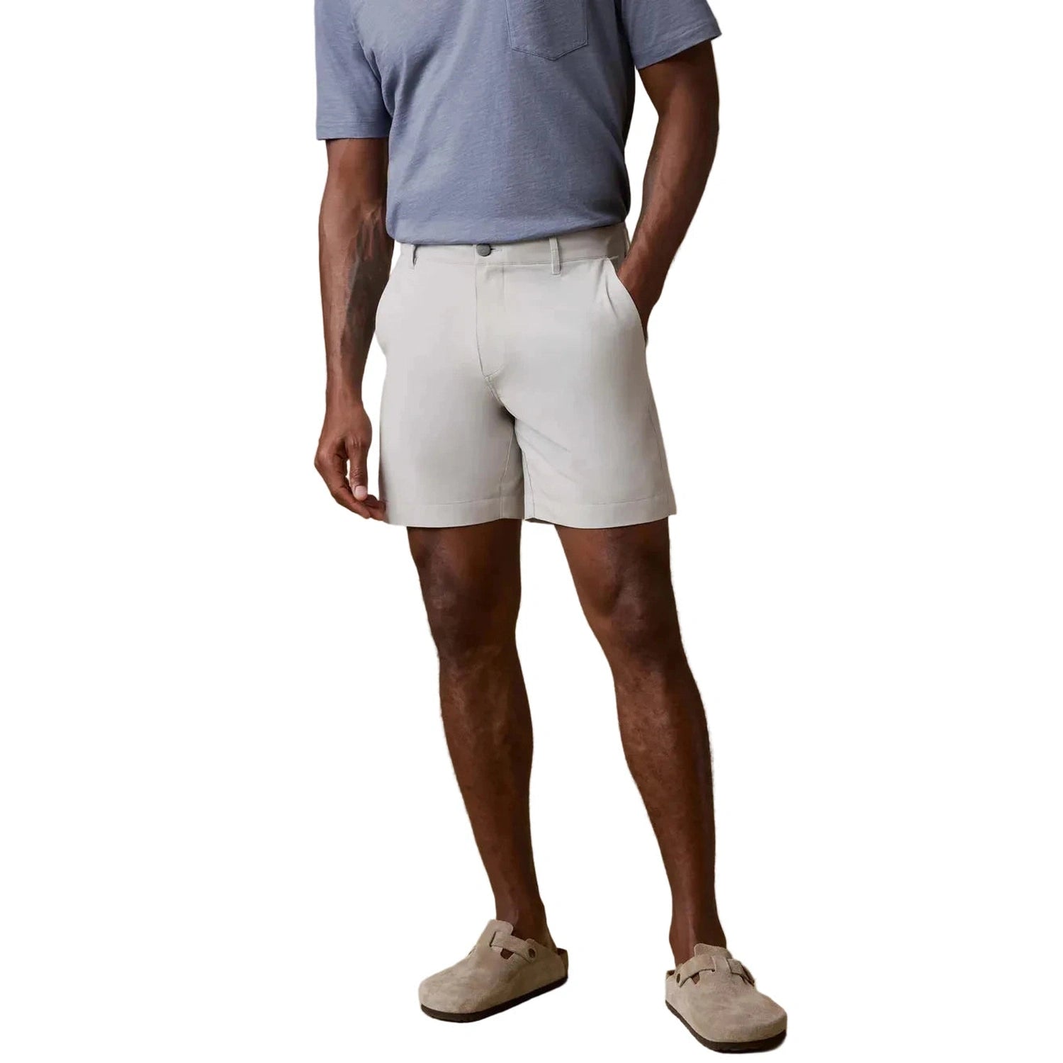 Faherty 01. MENS APPAREL - MENS SHORTS - MENS SHORTS CASUAL Men's 7" All Day Short 2.0 STN STONE