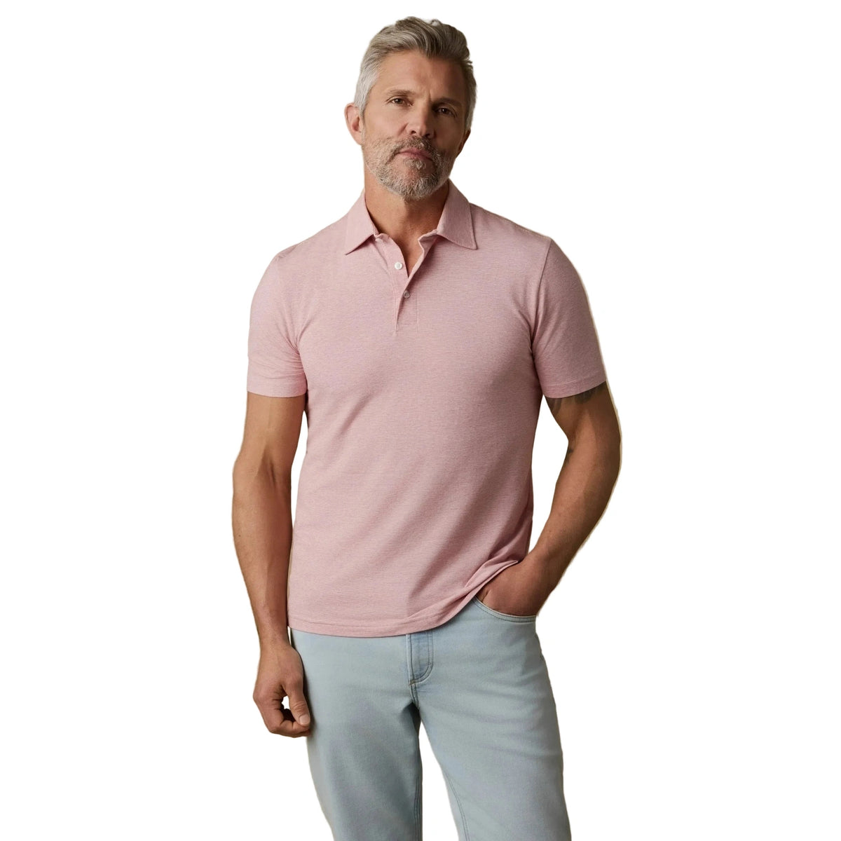 Men’s Short-Sleeve Movement™ Polo Shirt Faherty - IYE IVORY