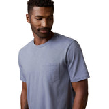 Faherty 01. MENS APPAREL - MENS SS SHIRTS - MENS SS CASUAL Men's Sunwashed Pocket Tee FLT FLINT