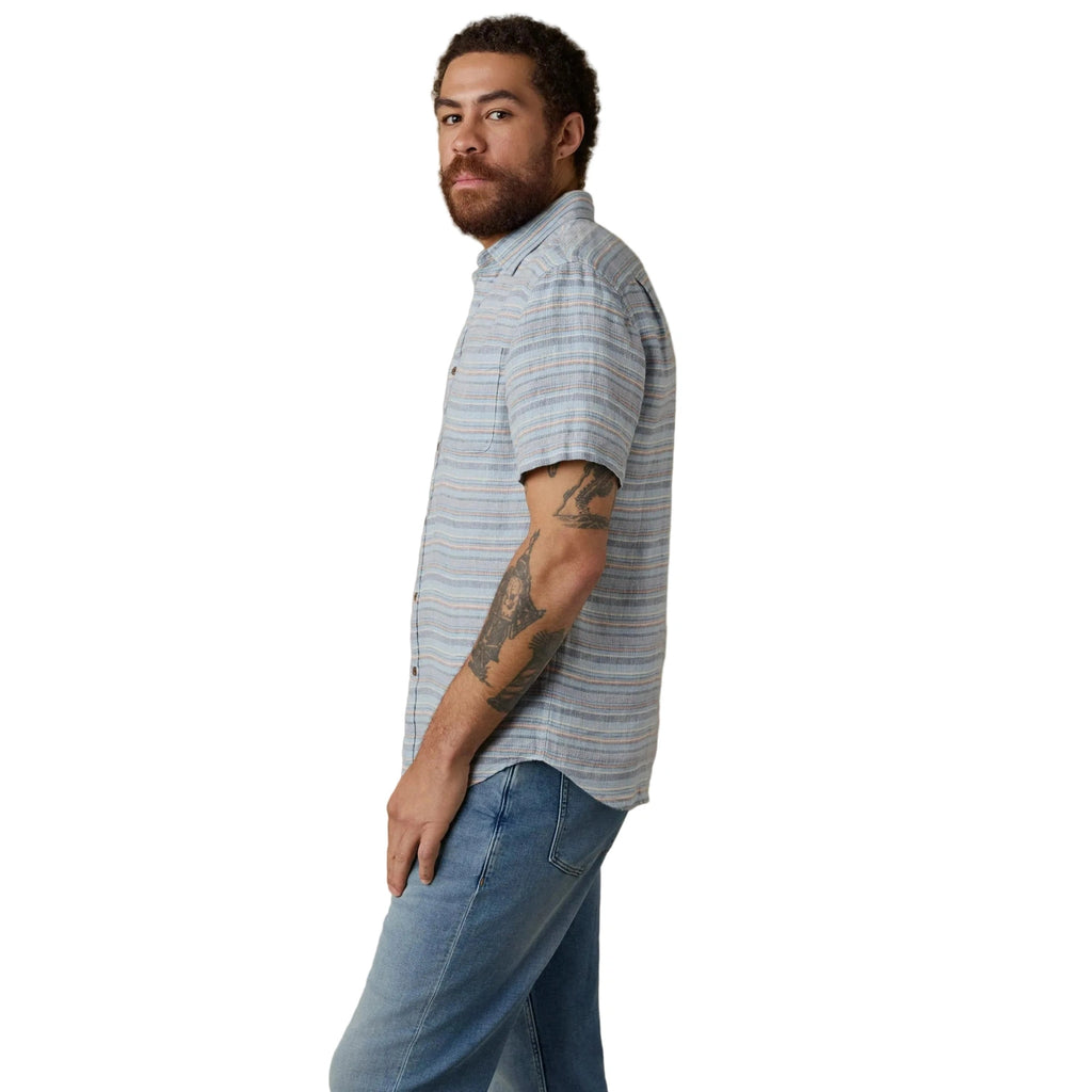 Men’s Short-Sleeve Palma Linen Shirt Faherty