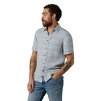 Men’s Short-Sleeve Palma Linen Shirt Faherty - BUU BLUE