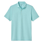 johnnie-O 01. MENS APPAREL - MENS SS SHIRTS - MENS SS POLO Men's Lyndonn Striped Polo TROPICAL CELESTE