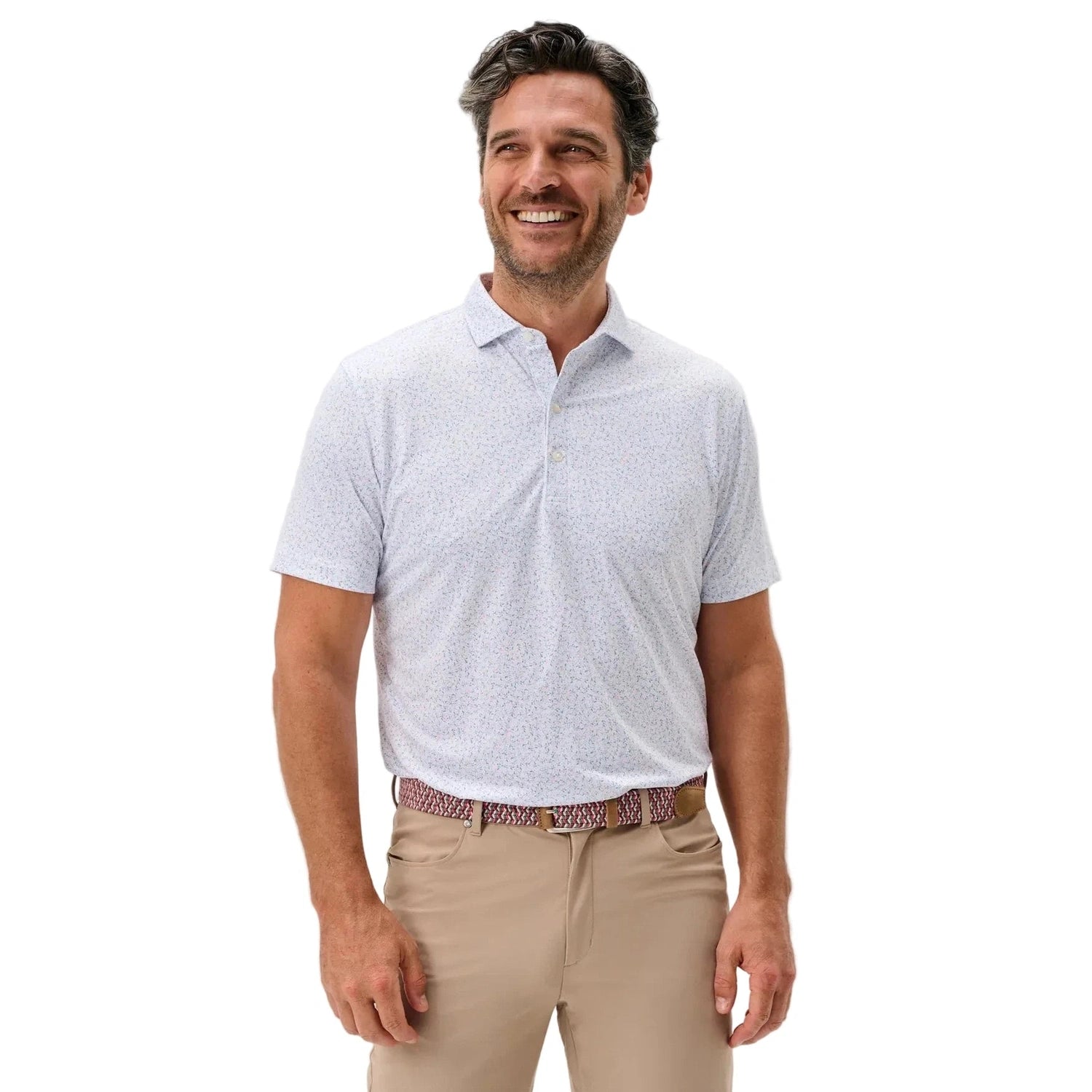 johnnie-O 01. MENS APPAREL - MENS SS SHIRTS - MENS SS POLO Men's Performance Jersey Polo - Kipler LOLLIPOP