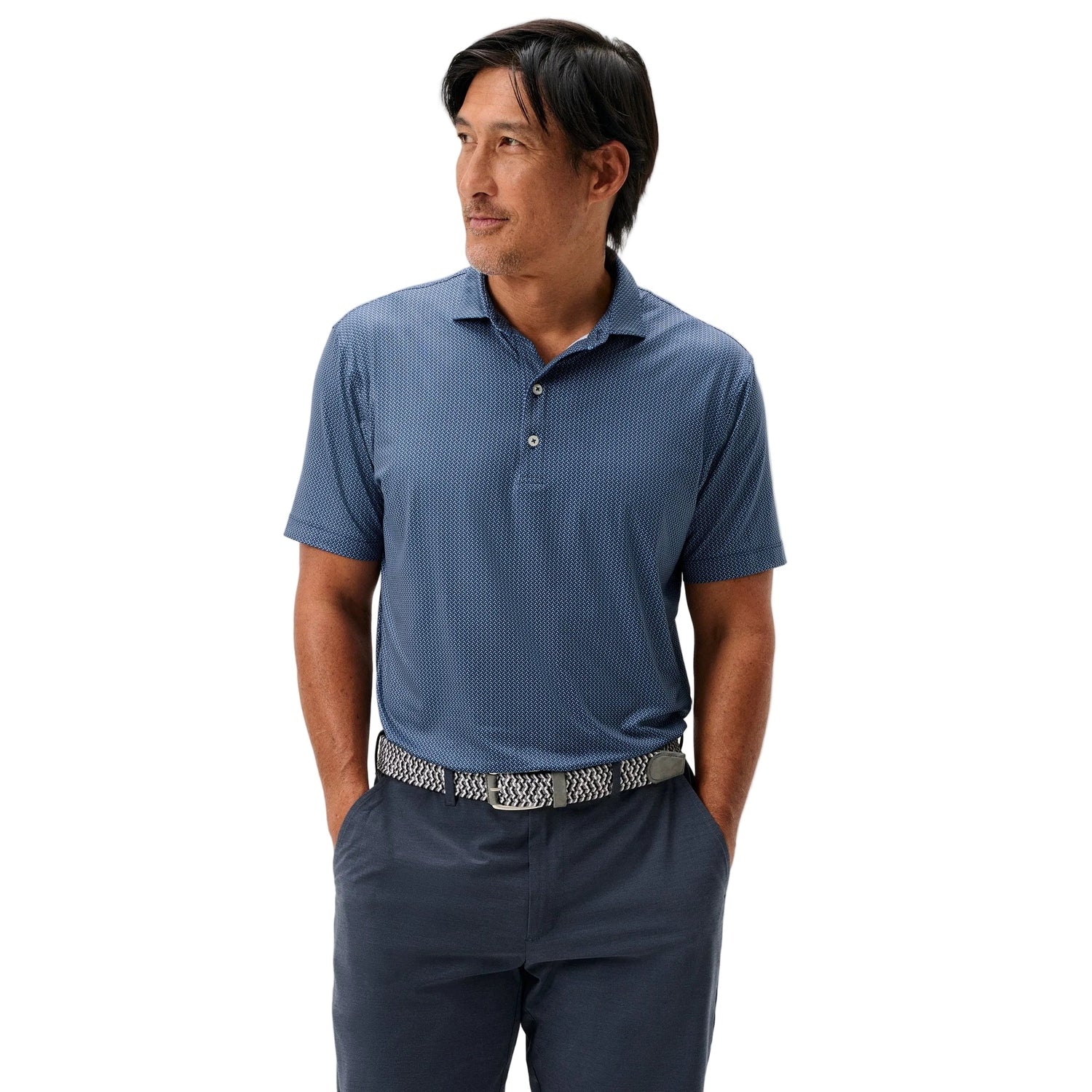 johnnie-O 01. MENS APPAREL - MENS SS SHIRTS - MENS SS POLO Men's Tee Party Polo NAVY