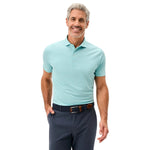 johnnie-O 01. MENS APPAREL - MENS SS SHIRTS - MENS SS POLO Men's Lyndonn Striped Polo TROPICAL CELESTE