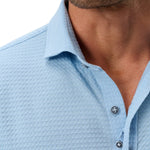 johnnie-O 01. MENS APPAREL - MENS SS SHIRTS - MENS SS BUTTON UP Men's Short Sleeve Hangin' Out Knit Button Up Shirt - Surfsucker BIG SKY