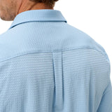 johnnie-O 01. MENS APPAREL - MENS SS SHIRTS - MENS SS BUTTON UP Men's Short Sleeve Hangin' Out Knit Button Up Shirt - Surfsucker BIG SKY