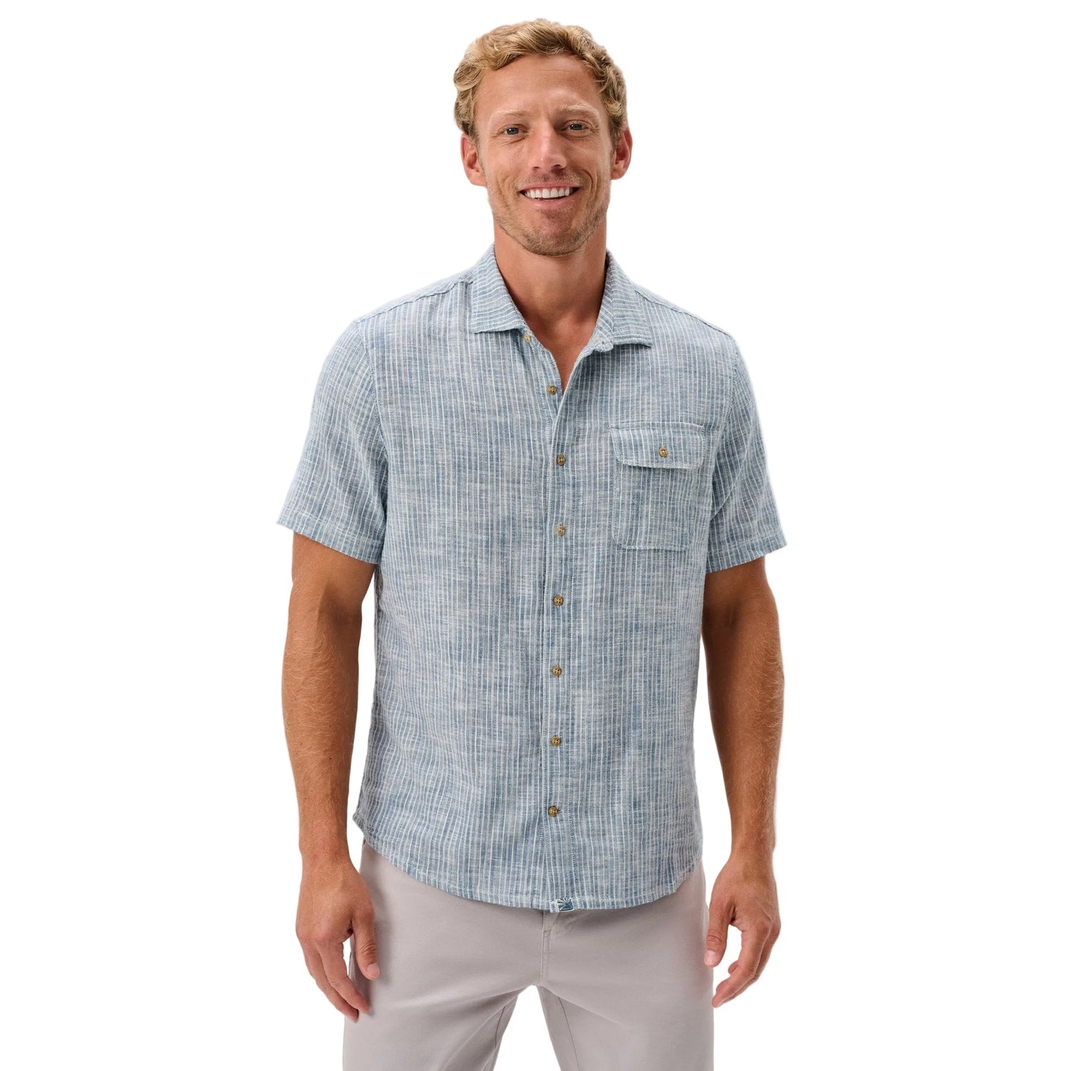 johnnie-O 01. MENS APPAREL - MENS SS SHIRTS - MENS SS BUTTON UP Men's Ennis Jersey Polo INDIGO