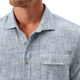 johnnie-O 01. MENS APPAREL - MENS SS SHIRTS - MENS SS BUTTON UP Men's Ennis Jersey Polo INDIGO