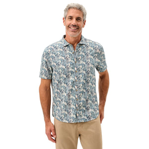 Men’s ’Surf Flannel’ Short Sleeve Button Down Shirt