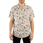 Sendero Provisions Co. 01. MENS APPAREL - MENS SS SHIRTS - MENS SS BUTTON UP Men's City Slicker Button Up Short Sleeve HIGH LONESOME - IVORY NAVY