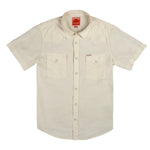 Sendero Provisions Co. 01. MENS APPAREL - MENS SS SHIRTS - MENS SS BUTTON UP Men's The Wyatt Pearl Snap Short Sleeve Solid Shirt ANTIQUE WHITE