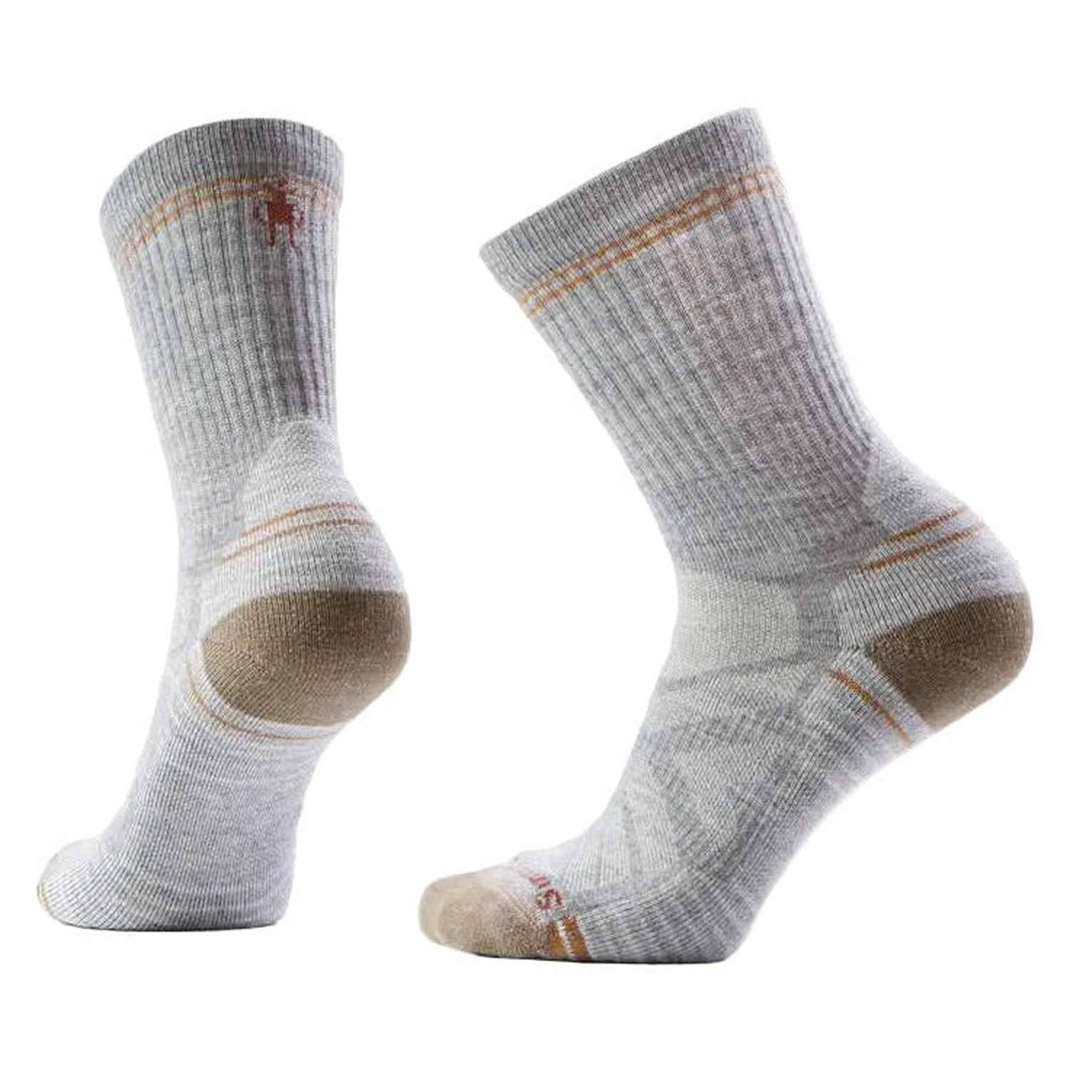 Smartwool 06. SOCKS - WOMENS SOCKS - WOMENS SOCKS CREW Women's Hike Light Cushion Crew Socks P74 LIGHT GRAY-WHITE