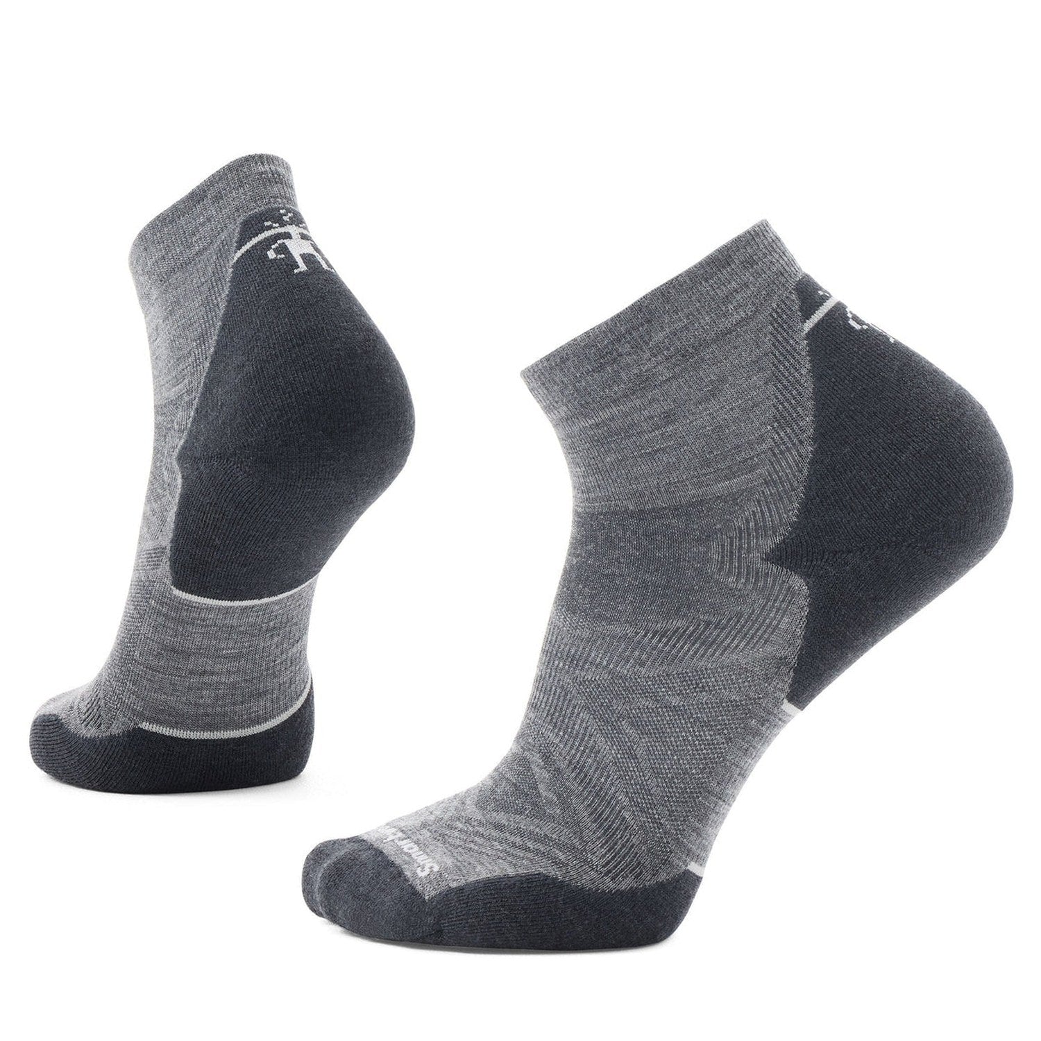 Smartwool 06. SOCKS - MENS SOCKS - MENS SOCKS LOW Run Targeted Cushion Ankle Socks 052 MEDIUM GRAY