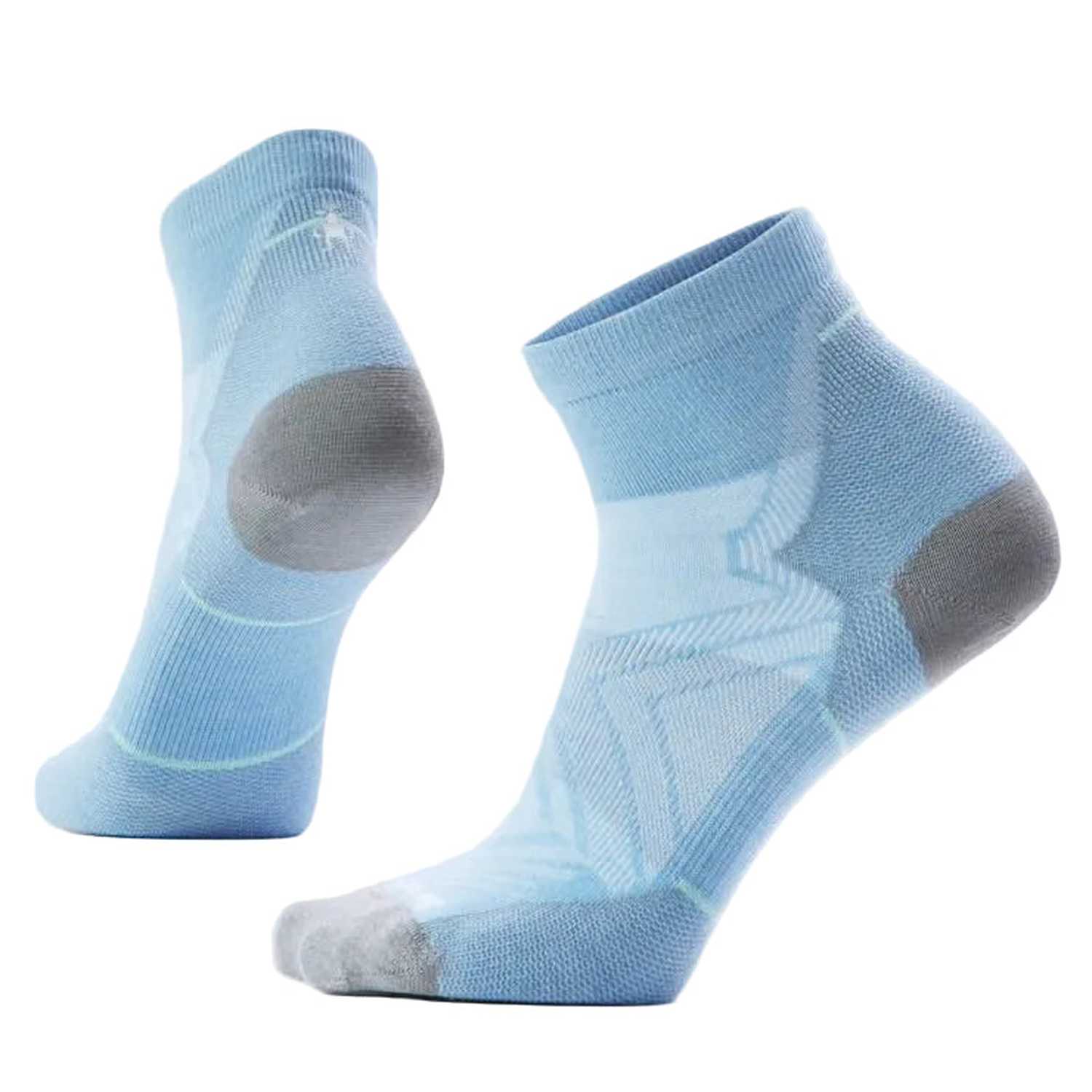 Smartwool 06. SOCKS - WOMENS SOCKS - WOMENS SOCKS LOW Women's Run Zero Cushion Ankle Socks N75 SERENE BLUE