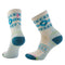 Smartwool 06. SOCKS - WOMENS SOCKS - WOMENS SOCKS CREW Women's Hike Light Cushion Retro Floral Mid Crew Socks A81 MOONBEAM