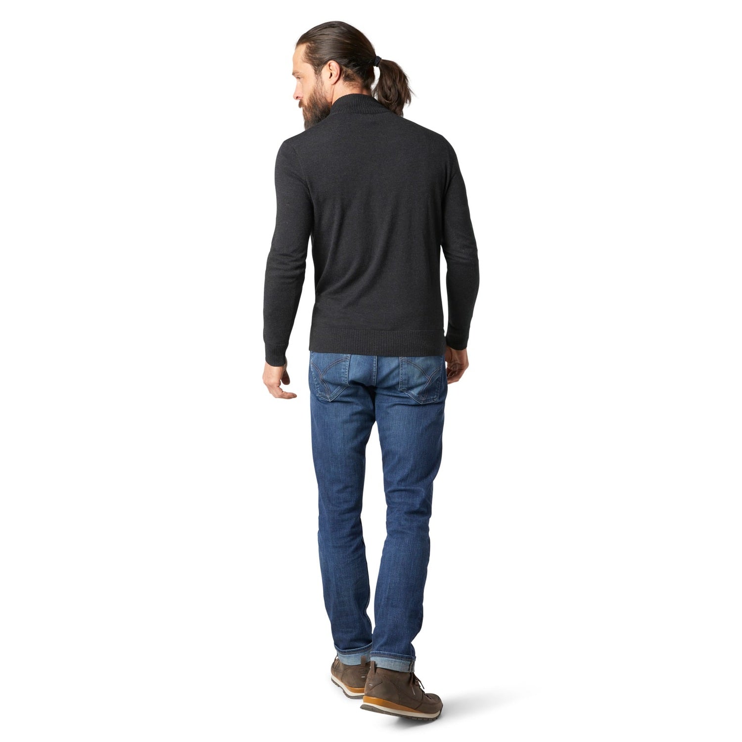 Smartwool 01. MENS APPAREL - MENS HOODIES|SWEATERS - MENS PO Q ZIP Men's Sparwood 1/2 Zip Sweater 010 CHARCOAL HEATHER