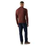 Smartwool 01. MENS APPAREL - MENS HOODIES|SWEATERS - MENS PO Q ZIP Men's Sparwood 1/2 Zip Sweater Q38 PECAN BROWN-MINK
