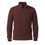 Smartwool 01. MENS APPAREL - MENS HOODIES|SWEATERS - MENS PO Q ZIP Men's Sparwood 1/2 Zip Sweater Q38 PECAN BROWN-MINK
