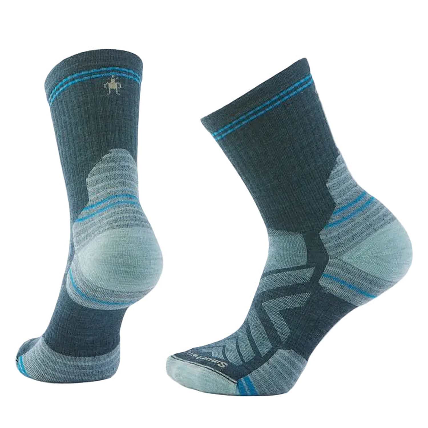 Smartwool 06. SOCKS - WOMENS SOCKS - WOMENS SOCKS CREW Women's Hike Targeted Cushion Mid Crew Socks G74 TWILIGHT BLUE
