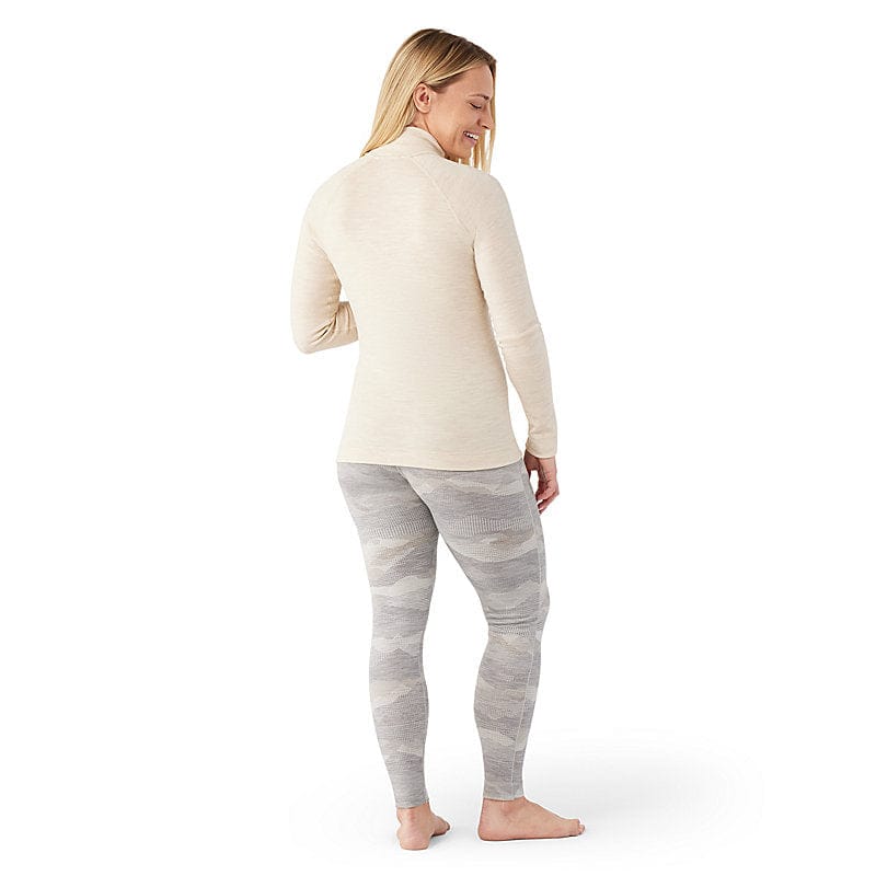 Smartwool 08. W. THERMAL - W. THERMAL SHIRT Women's Classic Thermal Merino Base Layer 1/4 Zip L32 ALMOND HEATHER