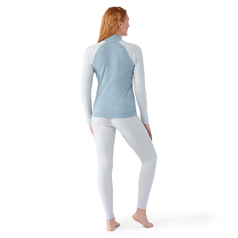 Smartwool 08. W. THERMAL - W. THERMAL SHIRT Women's Classic Thermal Merino Base Layer 1/4 Zip L43 LEAD HEATHER