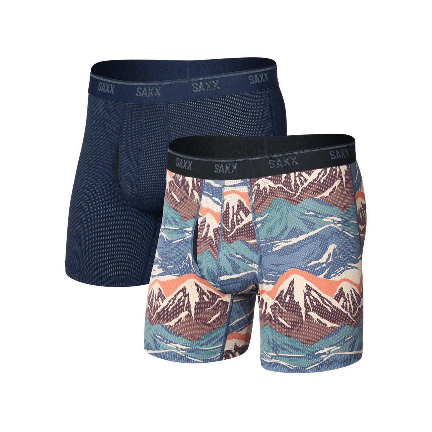 Quest Quick-Dry Mesh Boxer Brief Fly 2-Pack