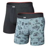 Men's Vibe Xtra Soft Comfort Boxer Brief Fly 2-Pack