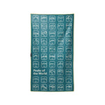 Ultralight Towel Nomadix - PEAKS OF THE WORLD TEAL OCEAN