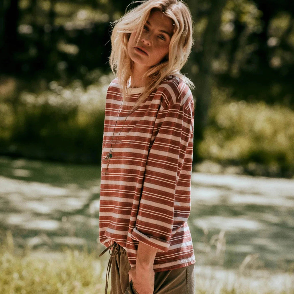 Women’s Sunwashed Long Sleeve Retro Tee Faherty