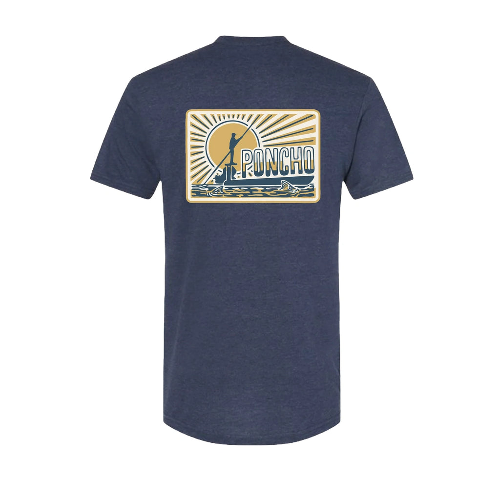 Men’s T-Shirt Poncho Outdoors - THE SKIFF T-SHIRT|NAVY / S