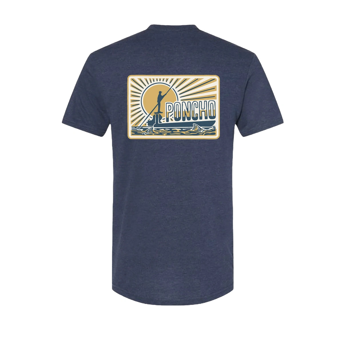 Men’s T-Shirt Poncho Outdoors - THE SKIFF T-SHIRT|NAVY / S