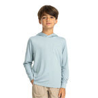 Youth Bamboo Shade Hoodie Free Fly Apparel - OCEAN MIST / S
