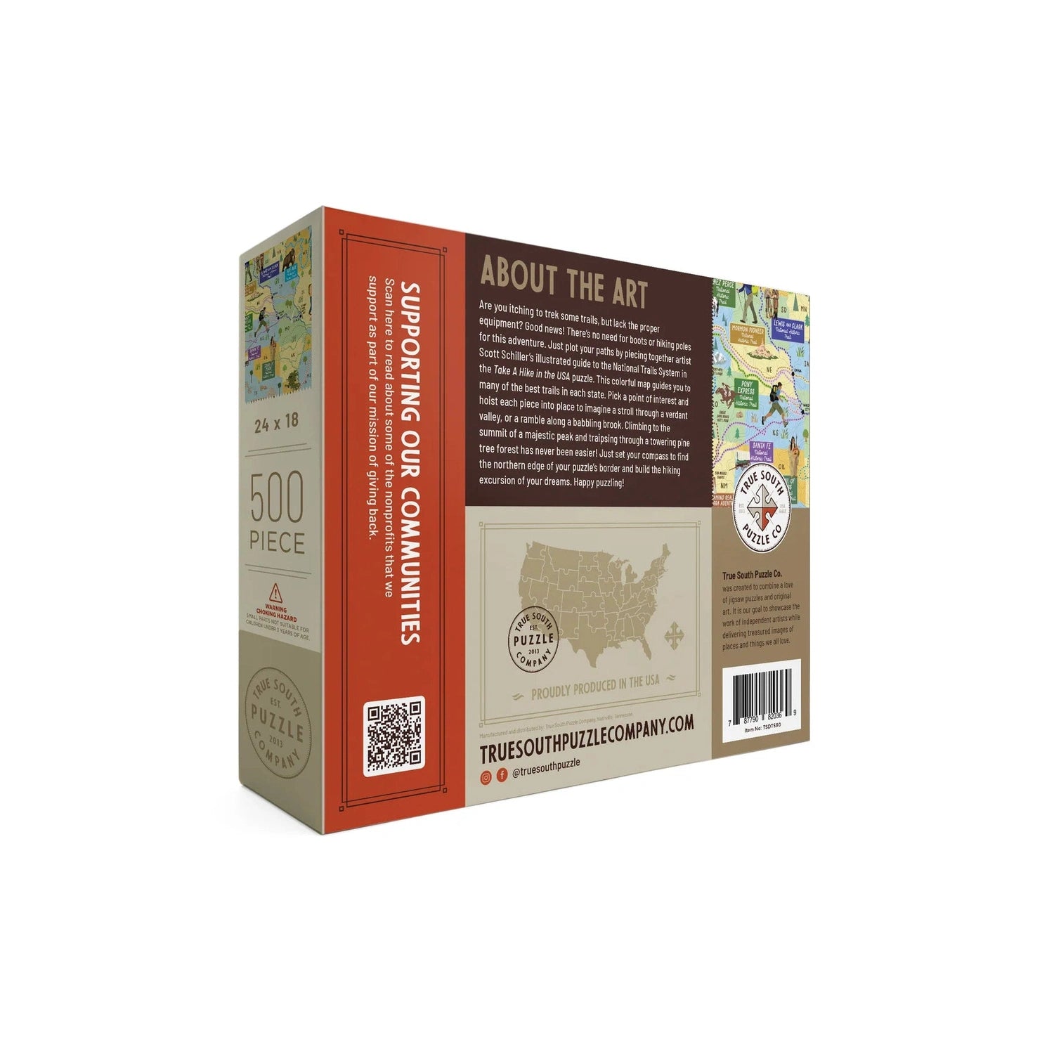 True South Puzzle Co. 10. GIFTS|ACCESSORIES - GIFT - GAMES Take A Hike! USA Puzzle