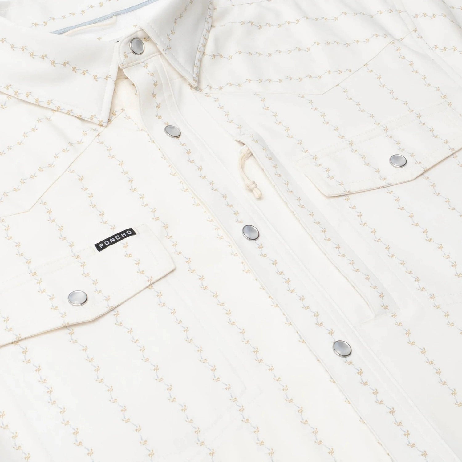 Poncho Outdoors 01. MENS APPAREL - MENS SS SHIRTS - MENS SS BUTTON UP Men's Western Pearl Snap Shirt Short Sleeve THE 1836|BLUE BONNET STRIPE | SLIM: