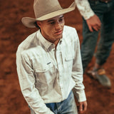 Men's Western Pearl Snap Shirt Long Sleeve