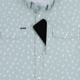 Men's Western Pearl Snap Shirt Short Sleeve