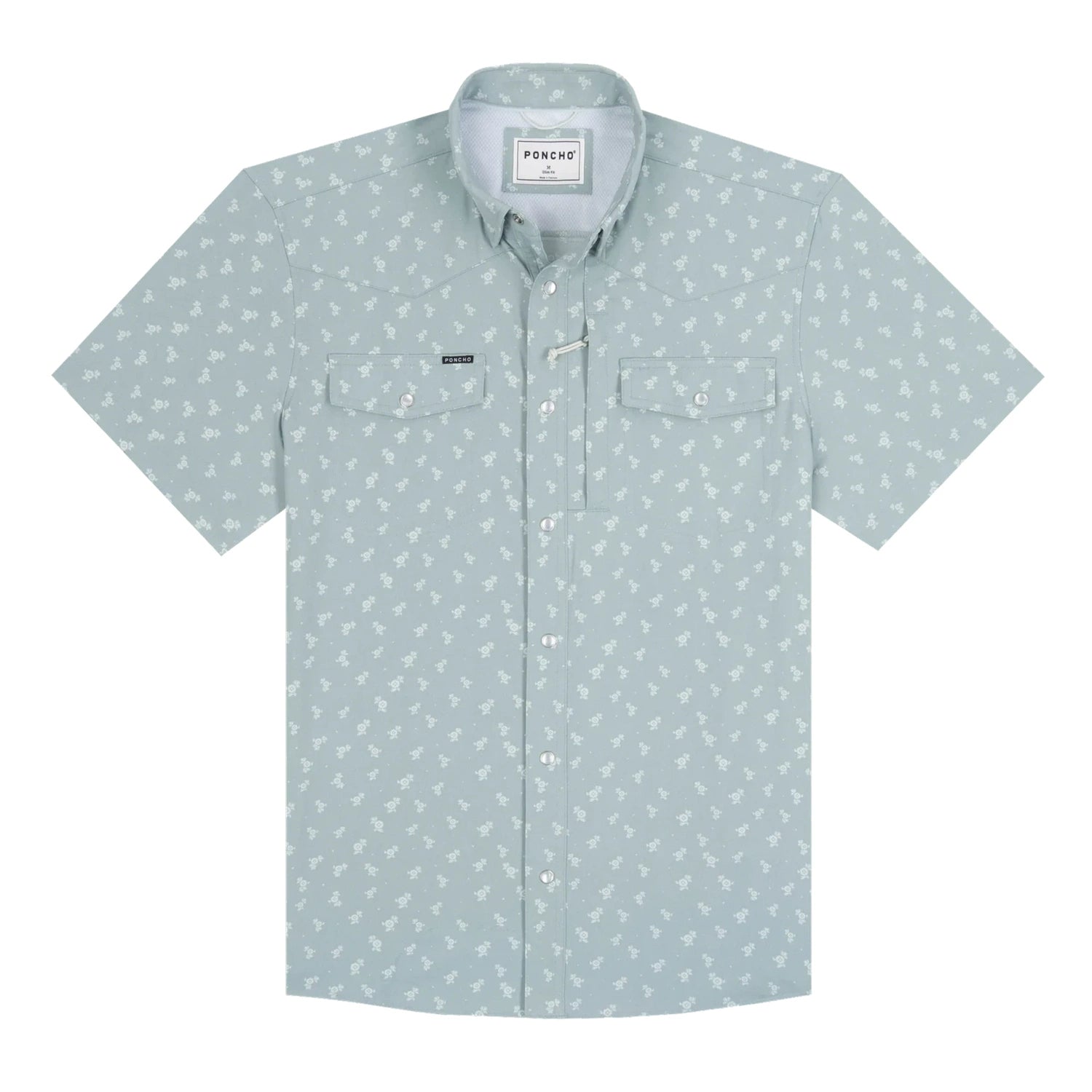 Men's Western Pearl Snap Shirt Short Sleeve